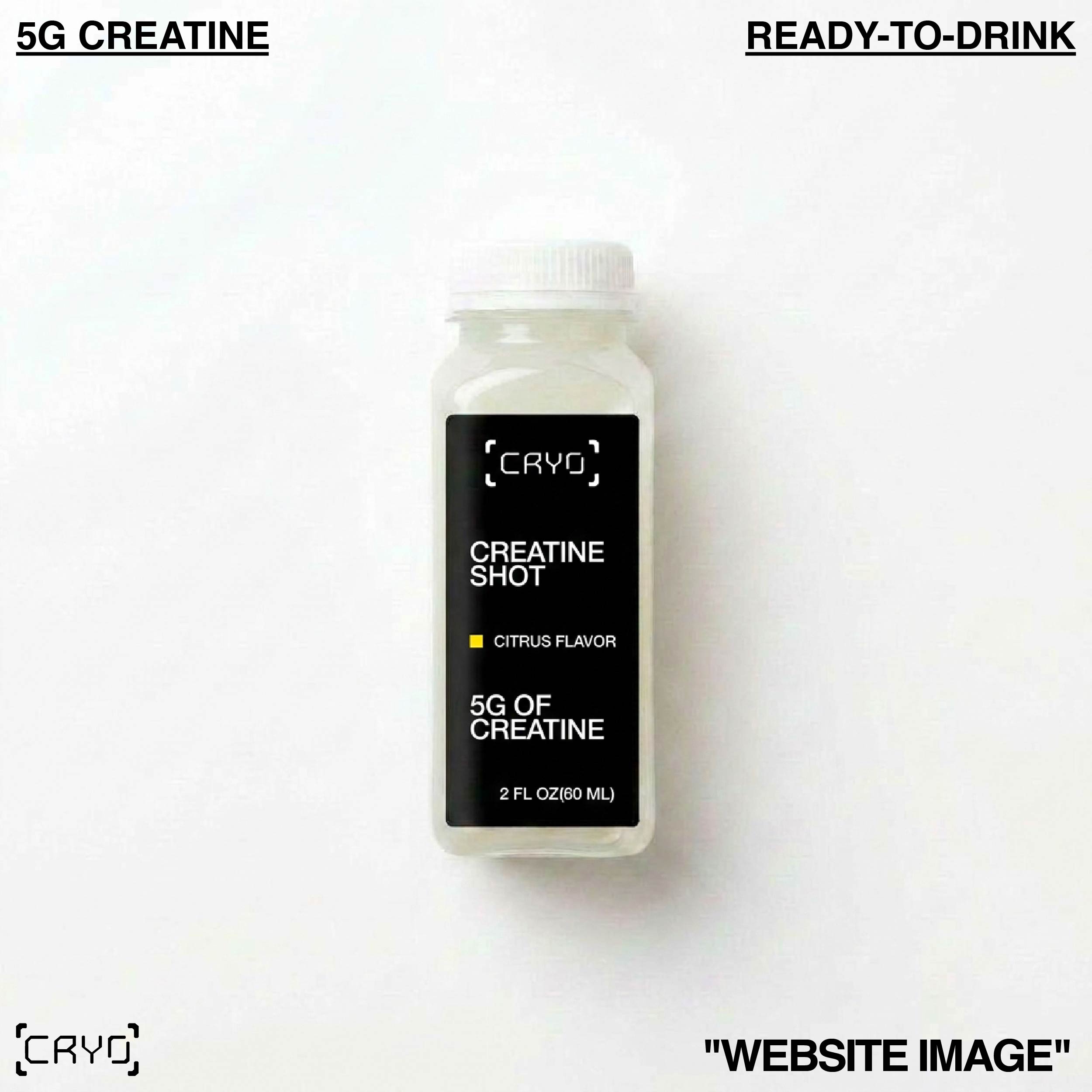 CRYO creatine shot bottle